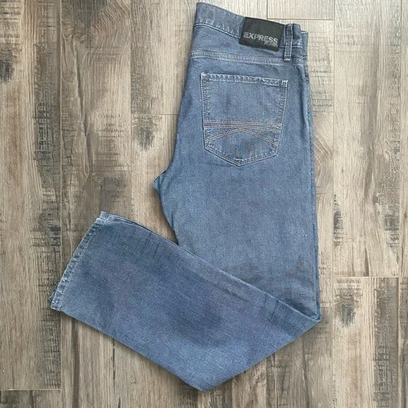 Express Jeans Express Rocco Slim Fit Straight Leg Jeans Poshmark